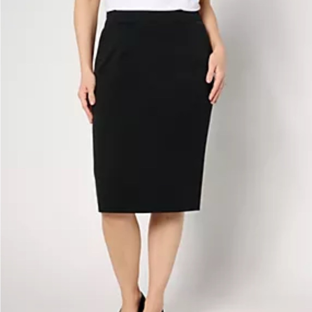 Ava & Viv Classic Black Pencil Skirt Size X (14/16)